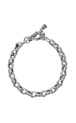 King Baby Twisted Eight Link Silver Bracelet, K42-3401-8.75