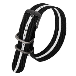 Luminox 23mm Black & White Webbing Watch Strap thumbnail 1