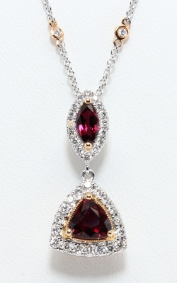 18K Two-Tone Diamond & Ruby Necklace #DPP04435 18K Two-Tone Diamond & Ruby Necklace #DPP04435