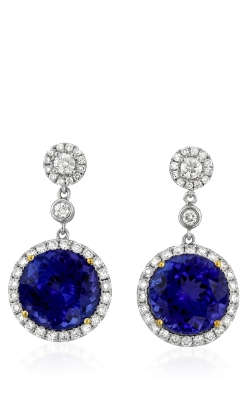 Yael Designs 18K Two-Tone Diamond & Tanzanite Earrings, Item# DEREX01526