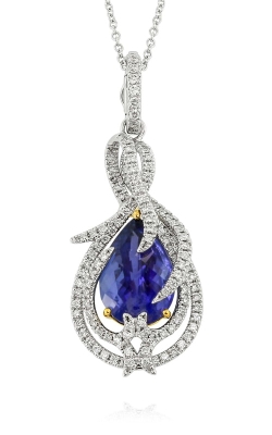 18K Two-Tone Tanzanite & Diamond Pendant DPEX01820 18K Two-Tone Tanzanite & Diamond Pendant DPEX01820