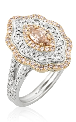 18K Two-Tone Marquise Pink Diamond Ring DRL8T01090