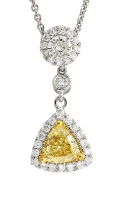 Yael Designs 18K Two-Tone Diamond & Fancy Yellow Diamond Pendant #DPHIF00950